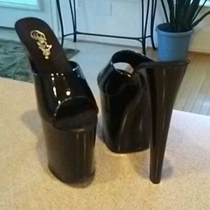 Pleaser Extreme platform mules....